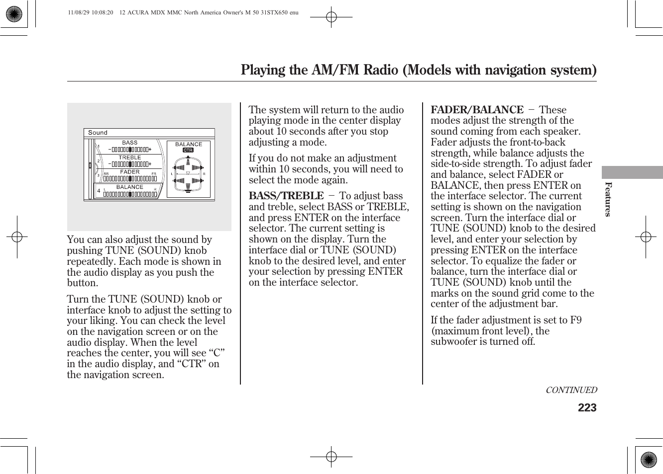 Acura 2012 MDX User Manual | Page 230 / 617