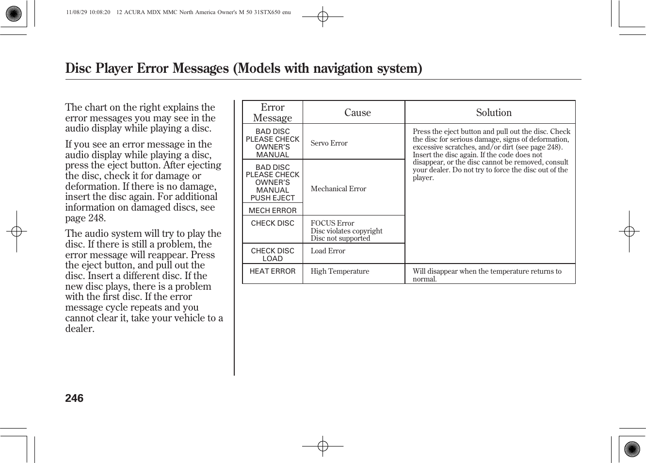 Acura 2012 MDX User Manual | Page 253 / 617