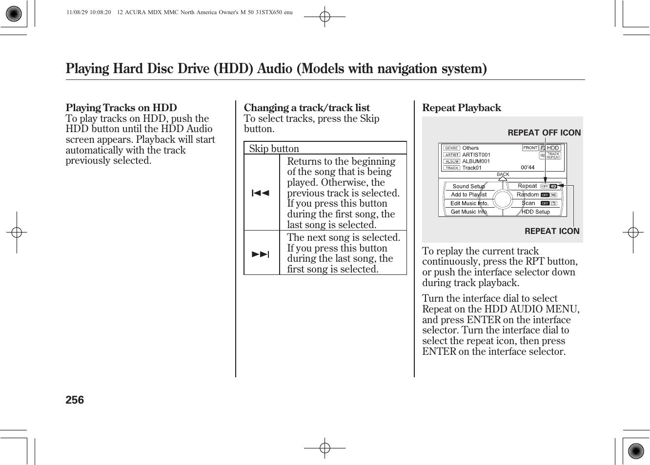Acura 2012 MDX User Manual | Page 263 / 617