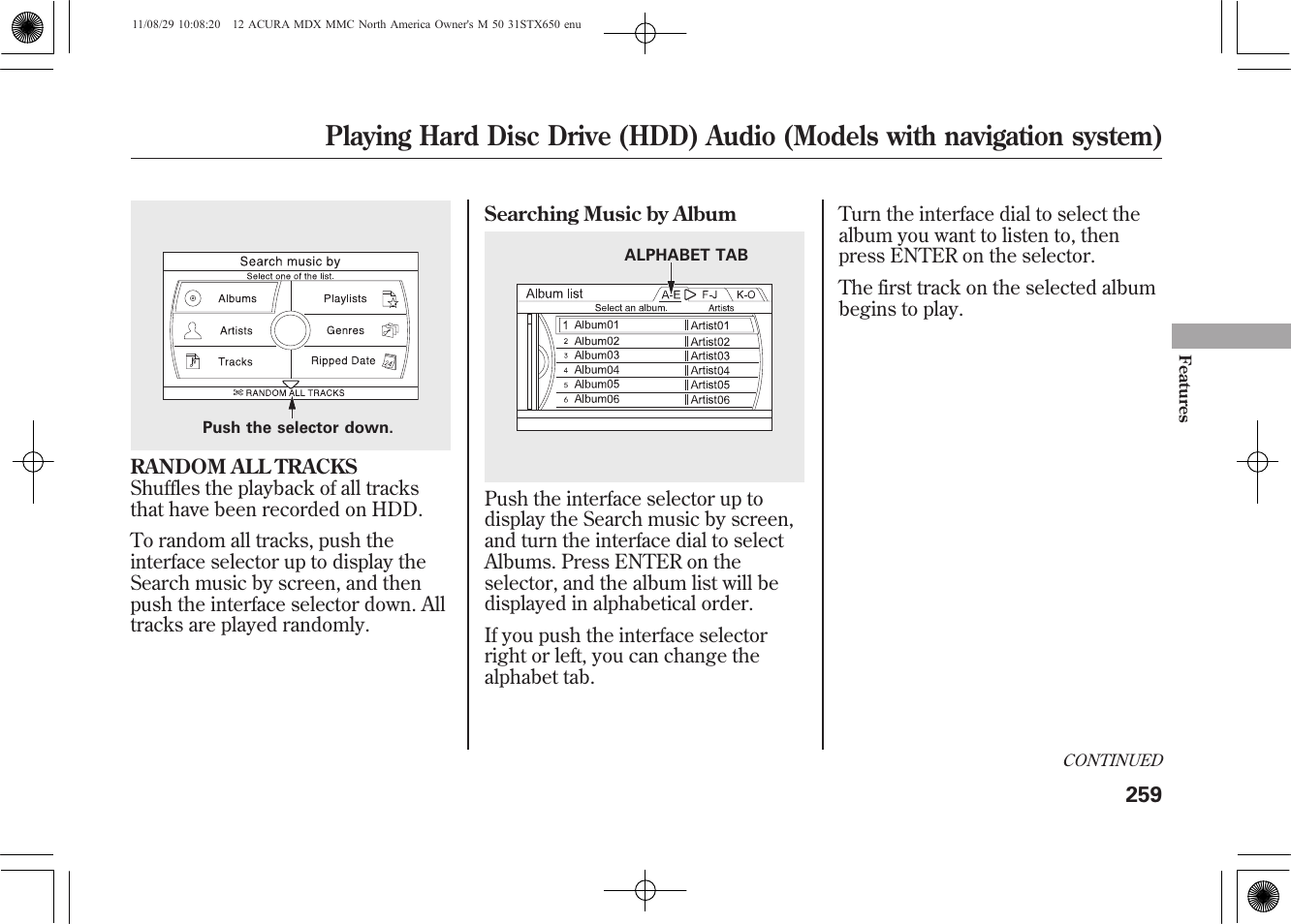 Acura 2012 MDX User Manual | Page 266 / 617