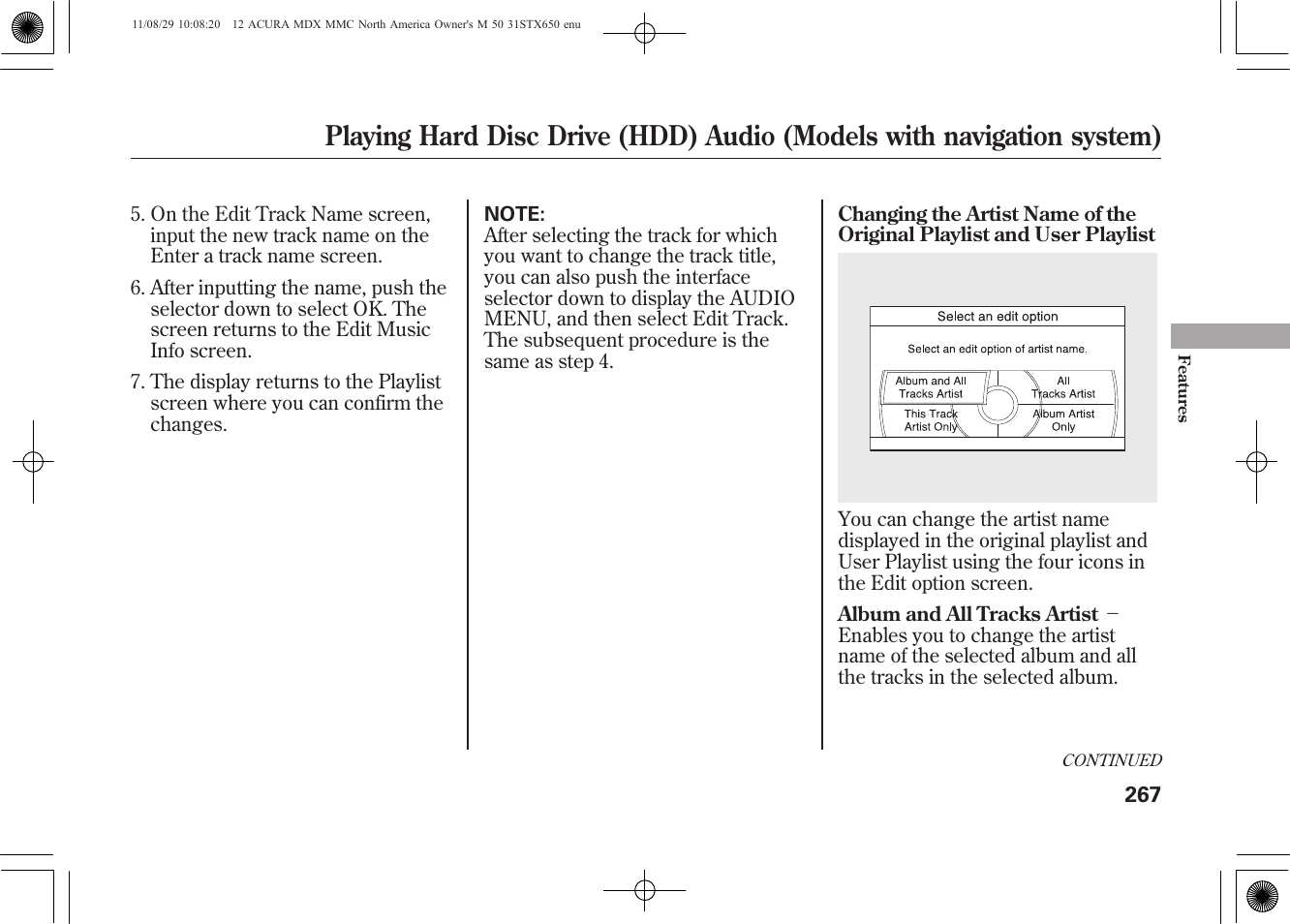 Acura 2012 MDX User Manual | Page 274 / 617