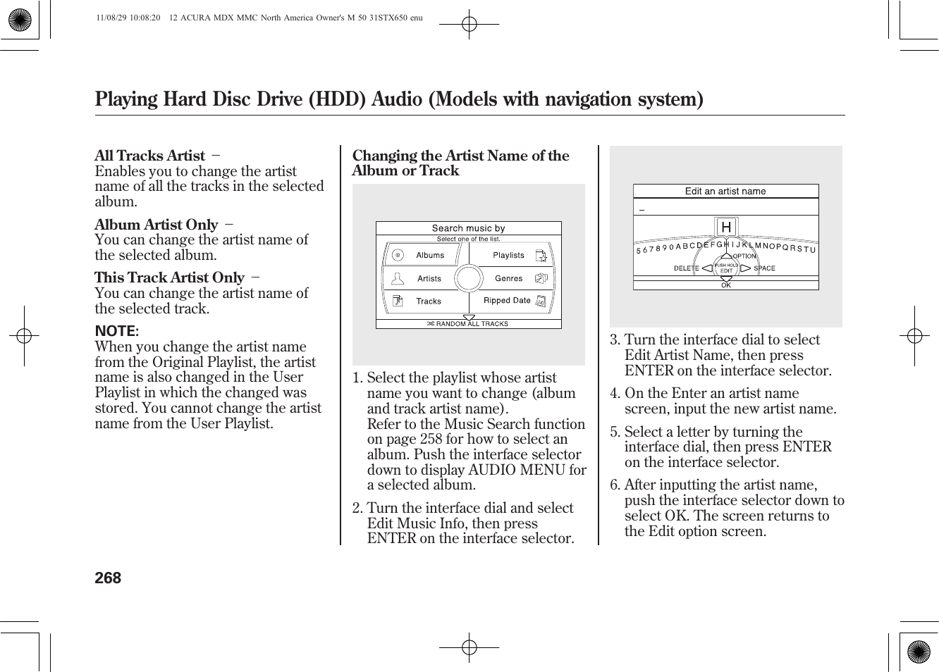 Acura 2012 MDX User Manual | Page 275 / 617