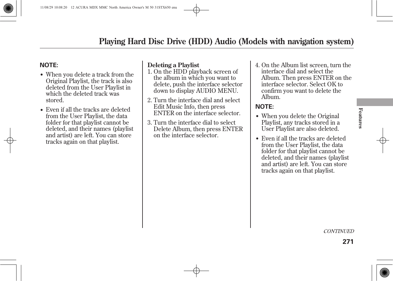 Acura 2012 MDX User Manual | Page 278 / 617