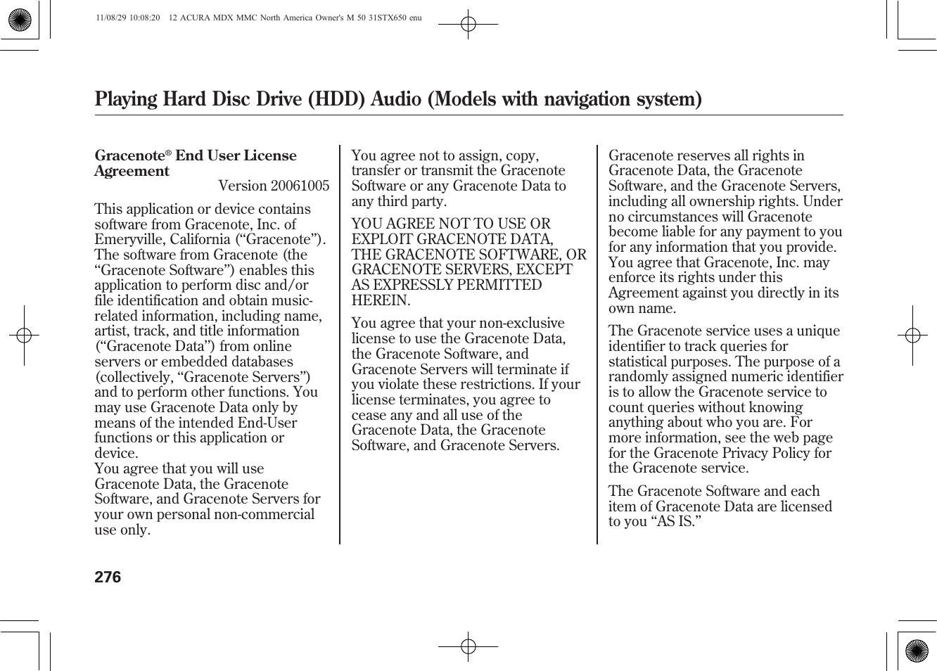 Acura 2012 MDX User Manual | Page 283 / 617