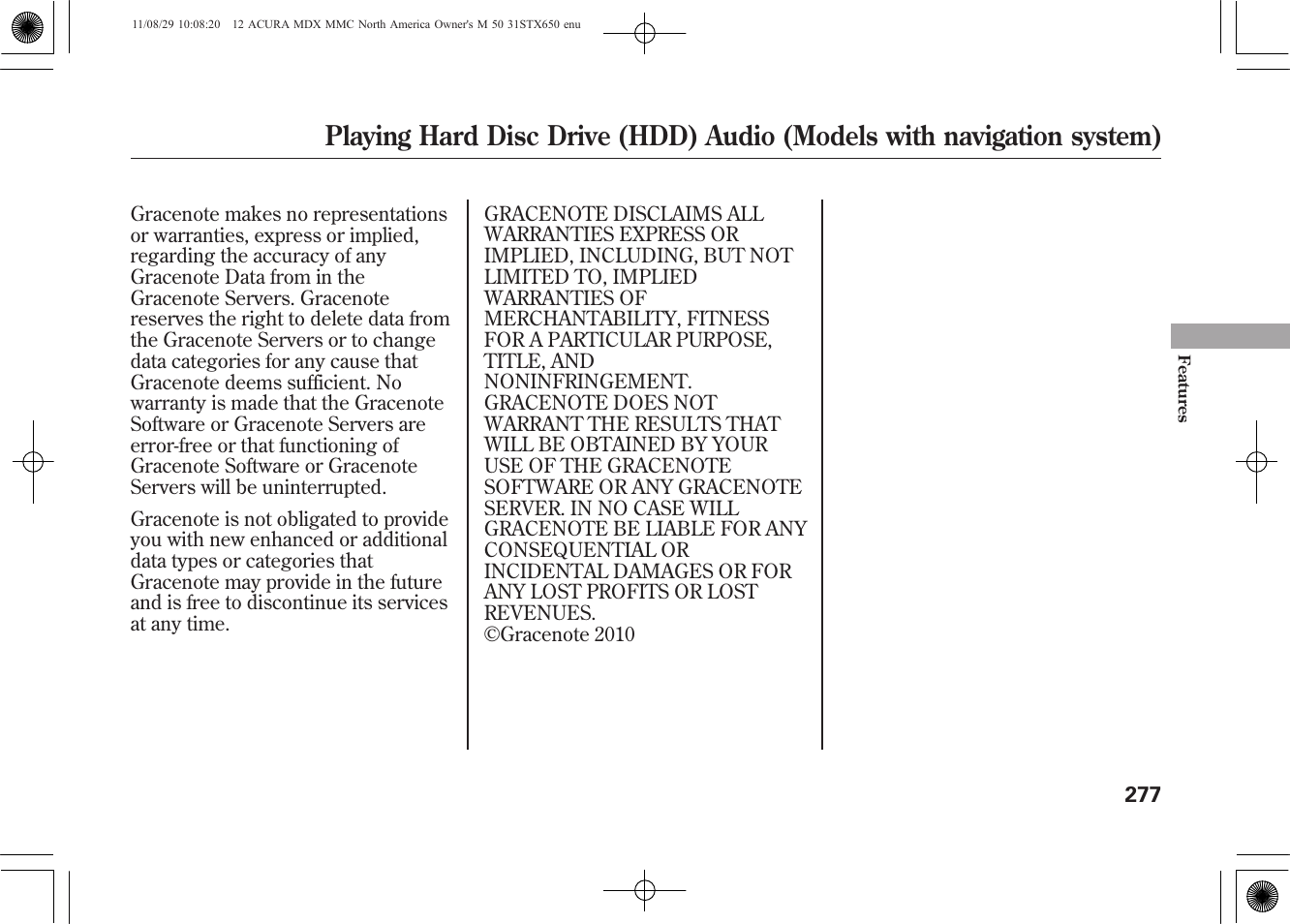 Acura 2012 MDX User Manual | Page 284 / 617