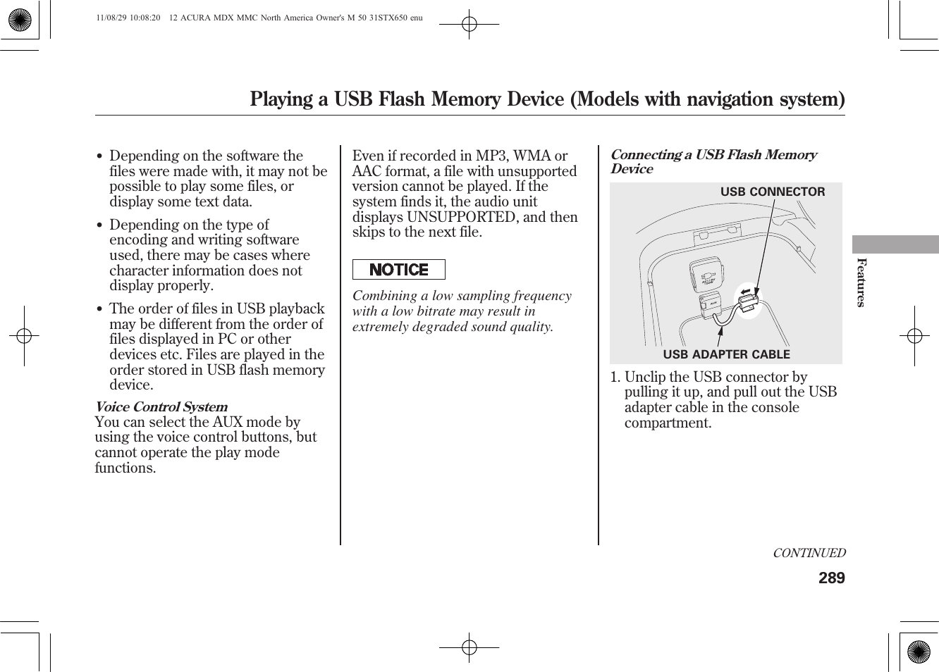 Acura 2012 MDX User Manual | Page 296 / 617