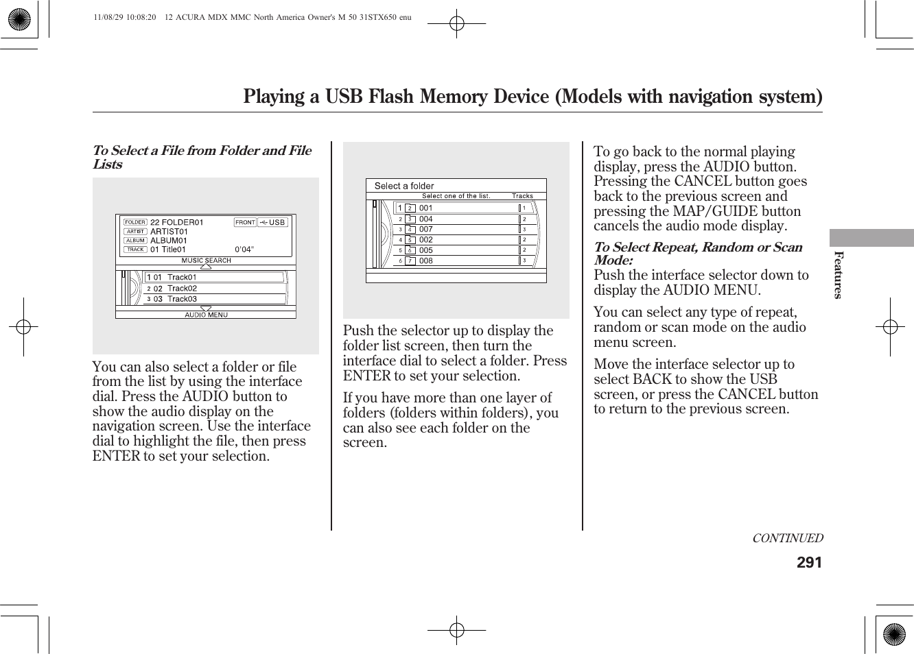 Acura 2012 MDX User Manual | Page 298 / 617