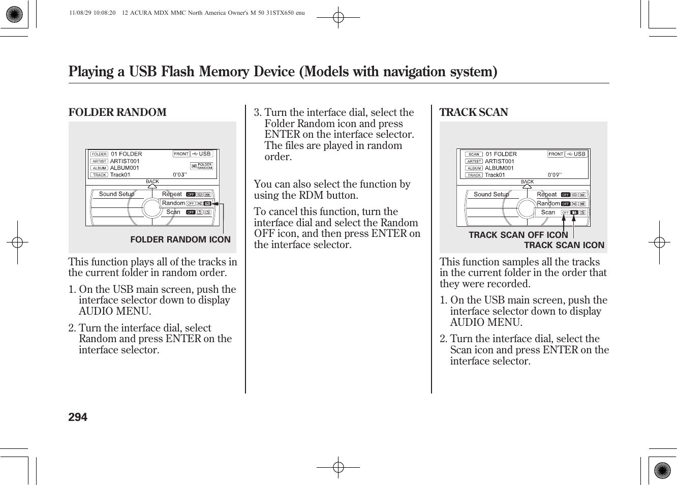 Acura 2012 MDX User Manual | Page 301 / 617