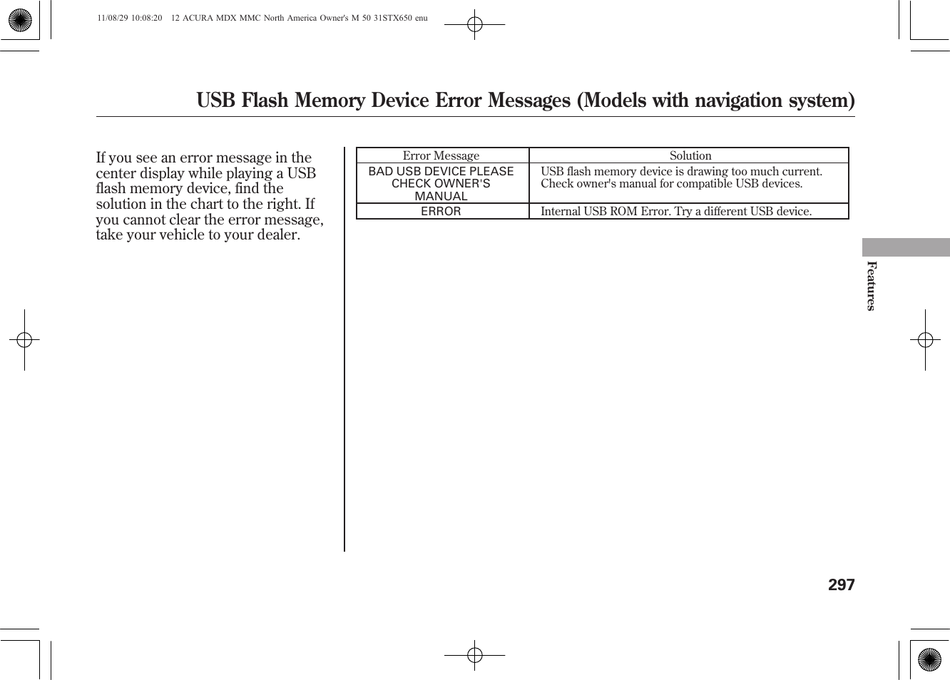 Acura 2012 MDX User Manual | Page 304 / 617