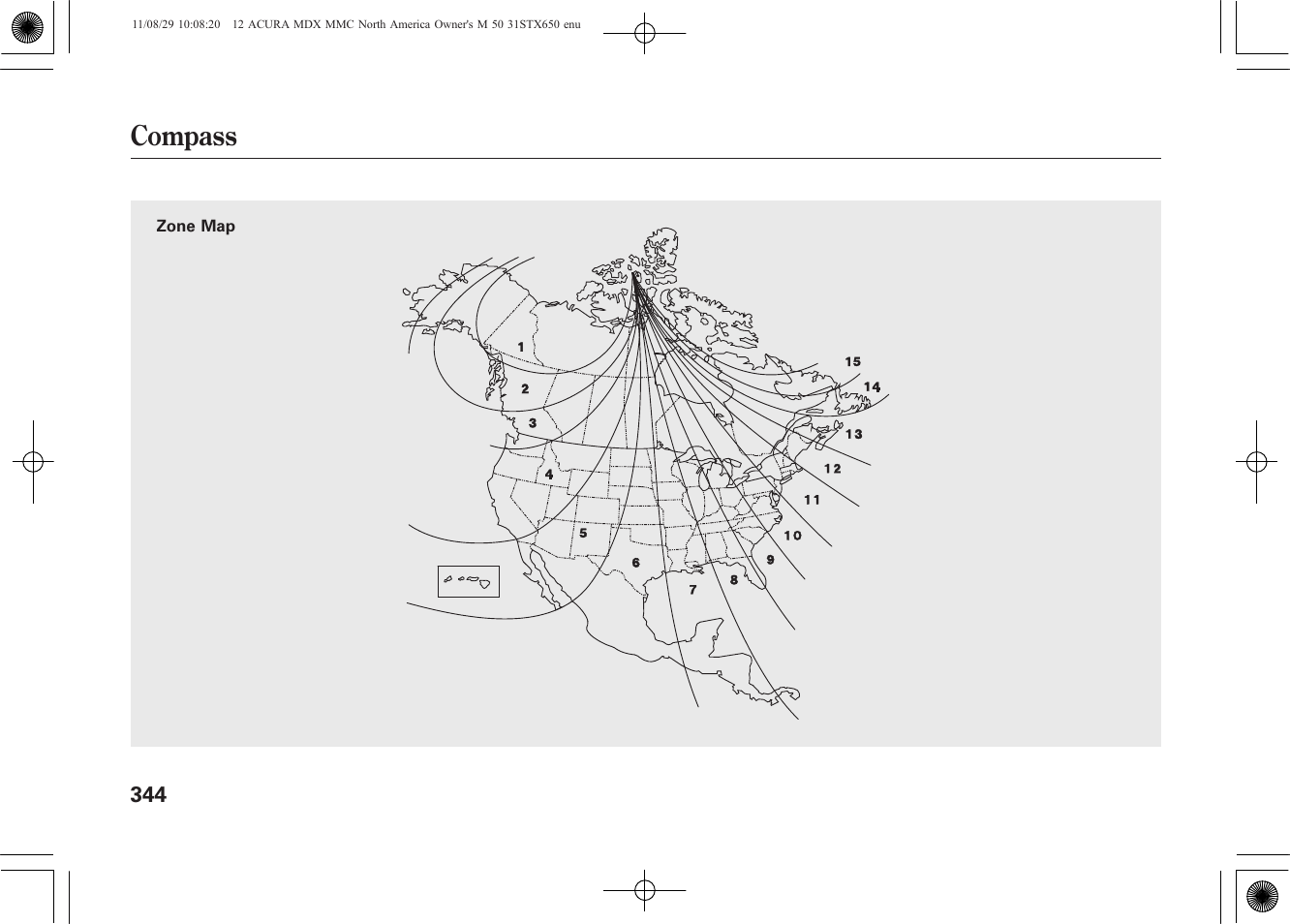 Compass | Acura 2012 MDX User Manual | Page 351 / 617