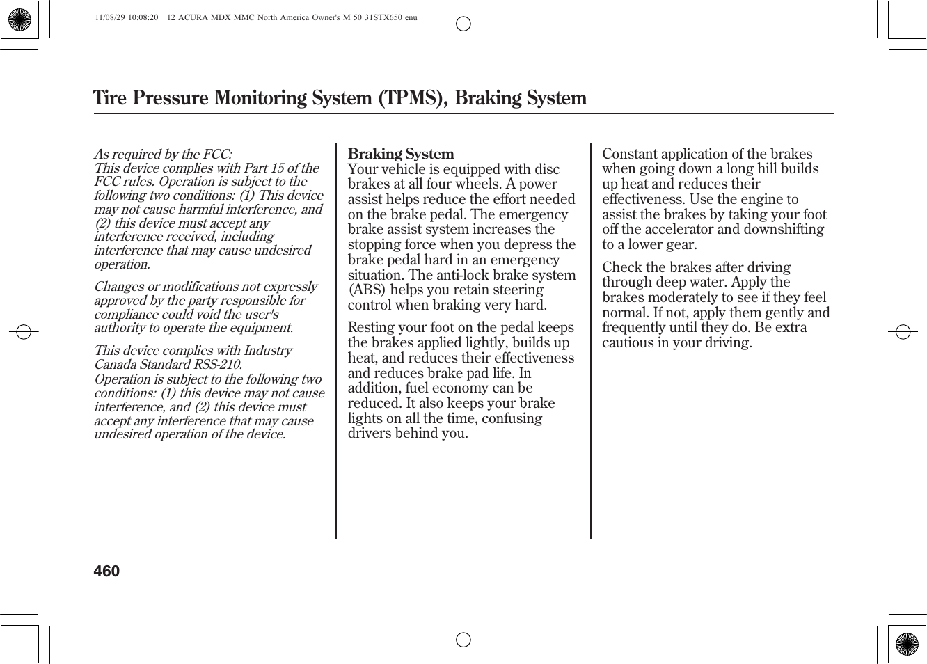Acura 2012 MDX User Manual | Page 467 / 617