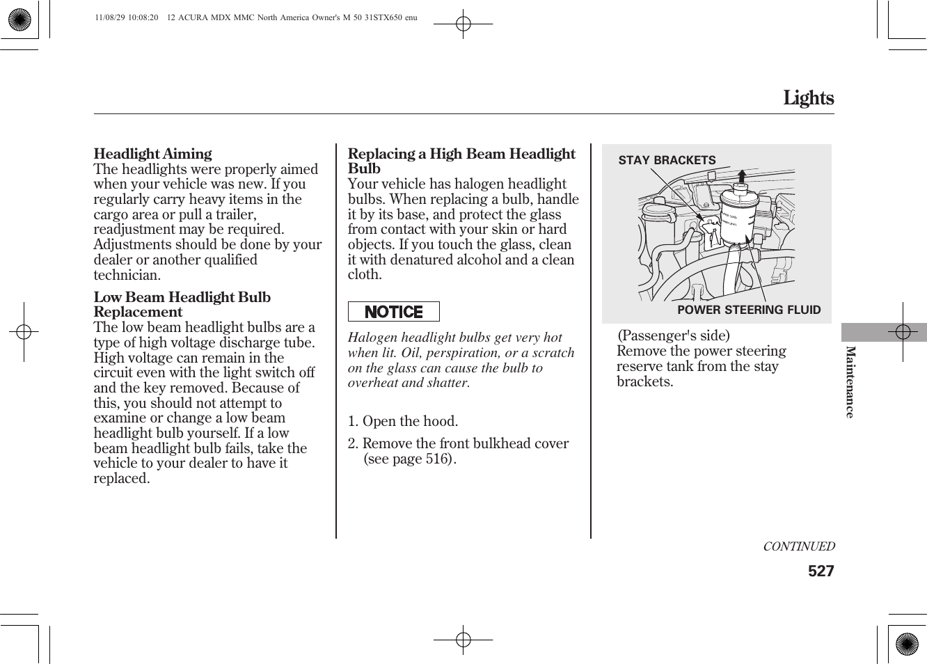 Lights | Acura 2012 MDX User Manual | Page 534 / 617