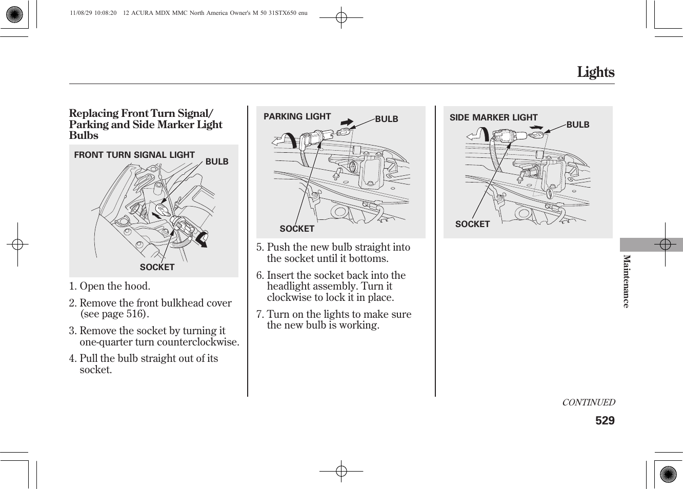 Lights | Acura 2012 MDX User Manual | Page 536 / 617