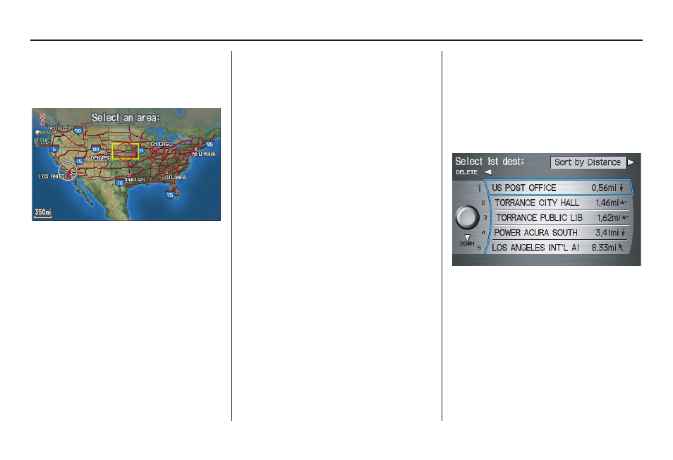 Entering a destination, 2010 tsx | Acura 2010 TSX Navigation User Manual | Page 48 / 173