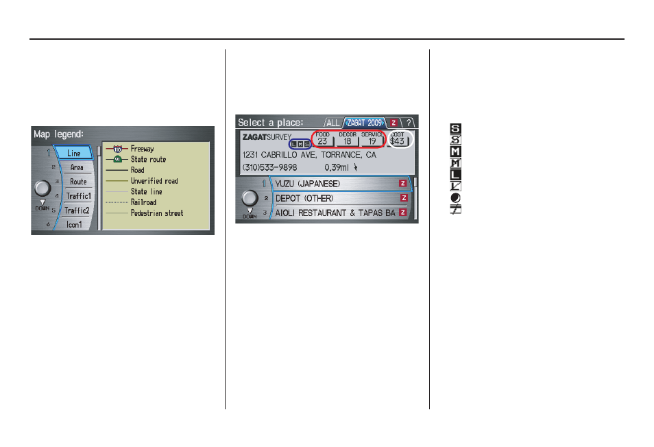 Tings (pg, Information features, 2010 tsx | Acura 2010 TSX Navigation User Manual | Page 89 / 173