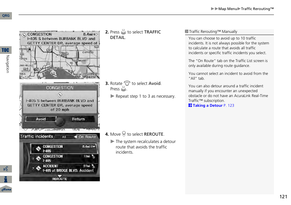 Acura 2014 RDX Navigation User Manual | Page 122 / 260