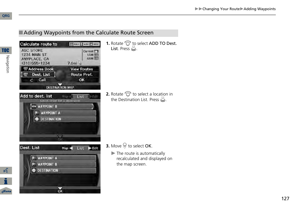 Acura 2014 RDX Navigation User Manual | Page 128 / 260