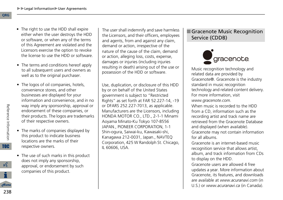 Acura 2014 RDX Navigation User Manual | Page 239 / 260