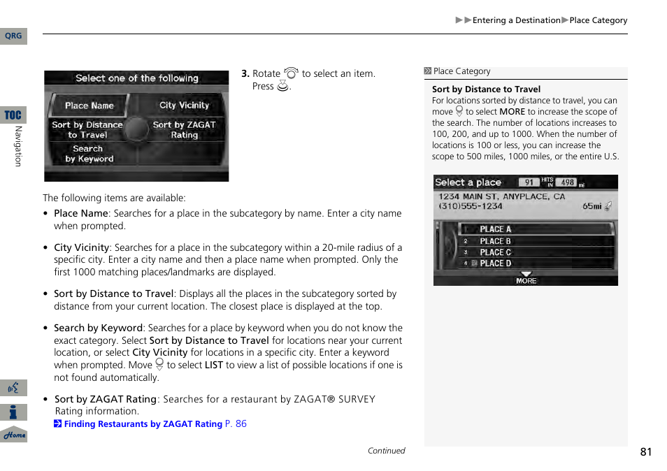 Acura 2014 RDX Navigation User Manual | Page 82 / 260