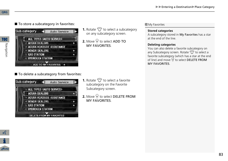 Acura 2014 RDX Navigation User Manual | Page 84 / 260