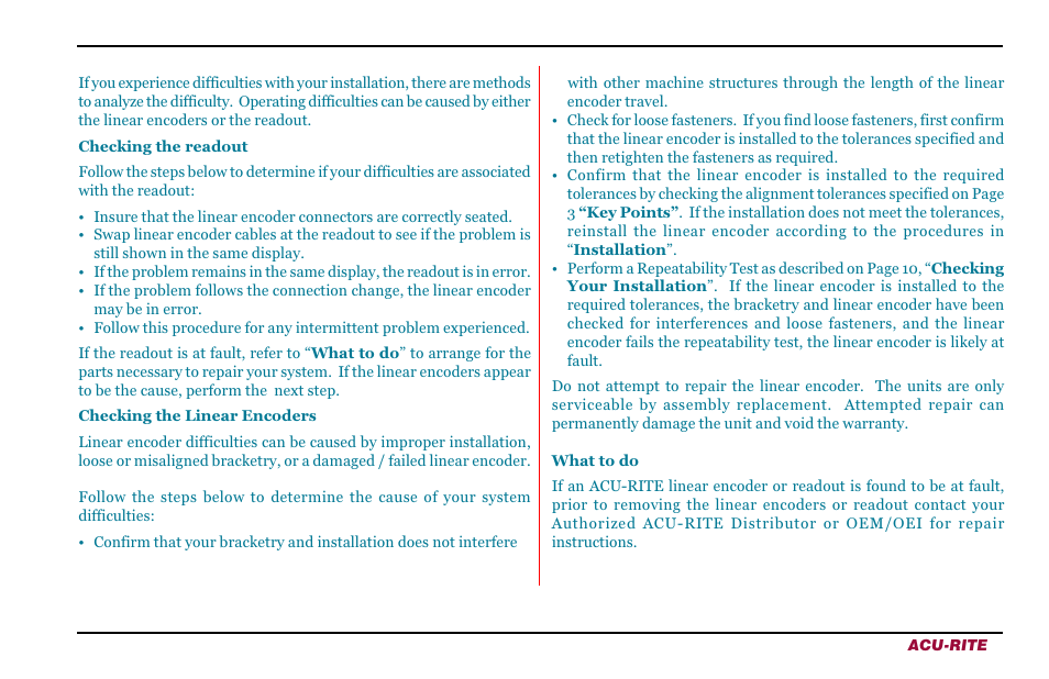 ACU-RITE Microscale User Manual | Page 13 / 20