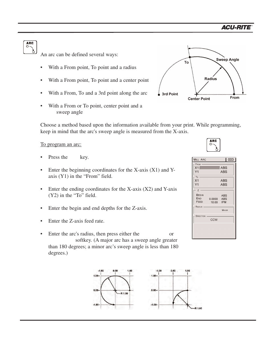 Program steps, Operation manual | ACU-RITE MILLPWR 3 Axes User Manual | Page 105 / 241