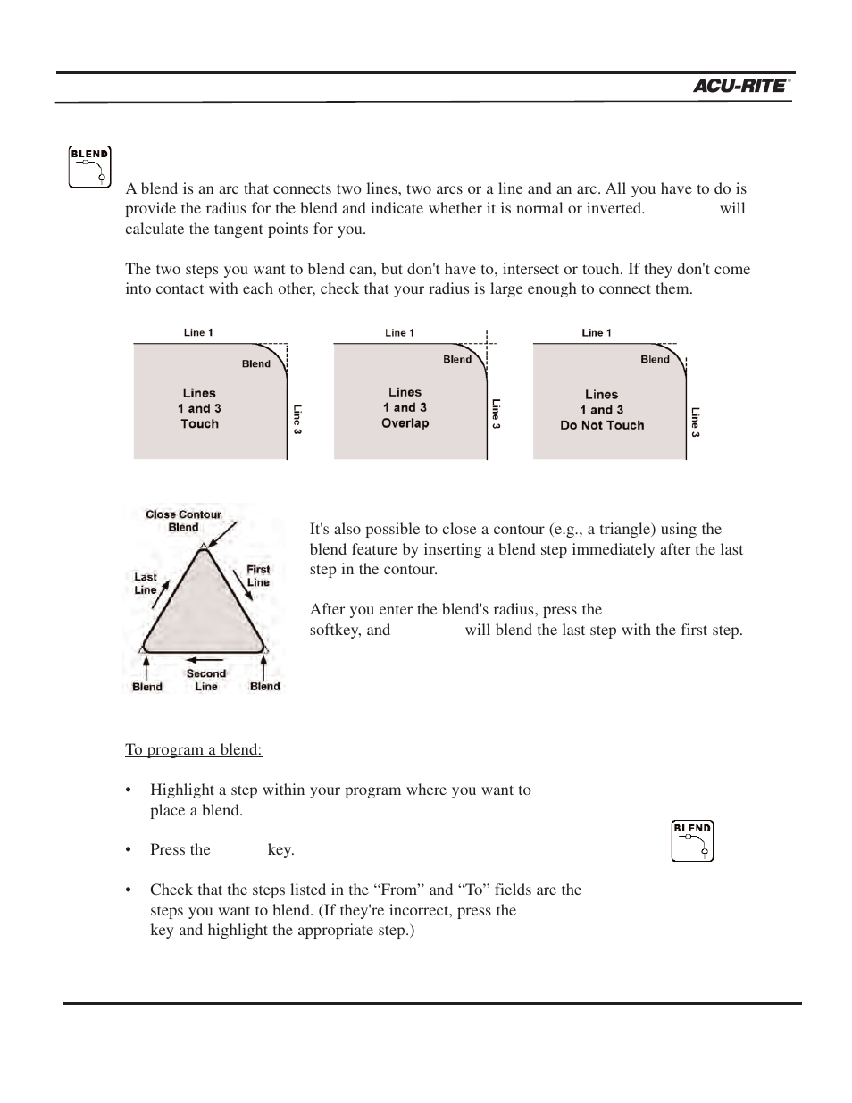 Program steps, Operation manual | ACU-RITE MILLPWR 3 Axes User Manual | Page 107 / 241