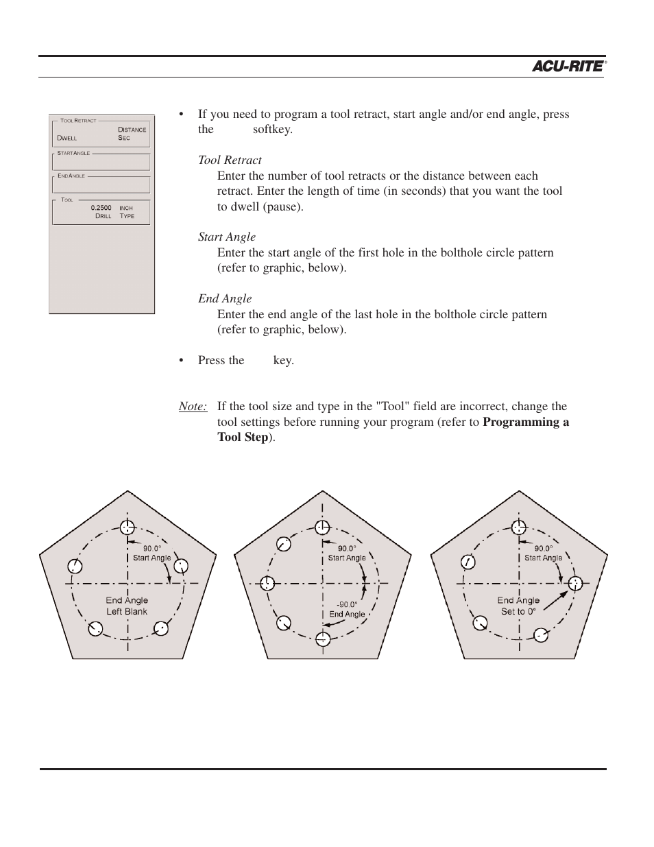 Program steps | ACU-RITE MILLPWR 3 Axes User Manual | Page 132 / 241