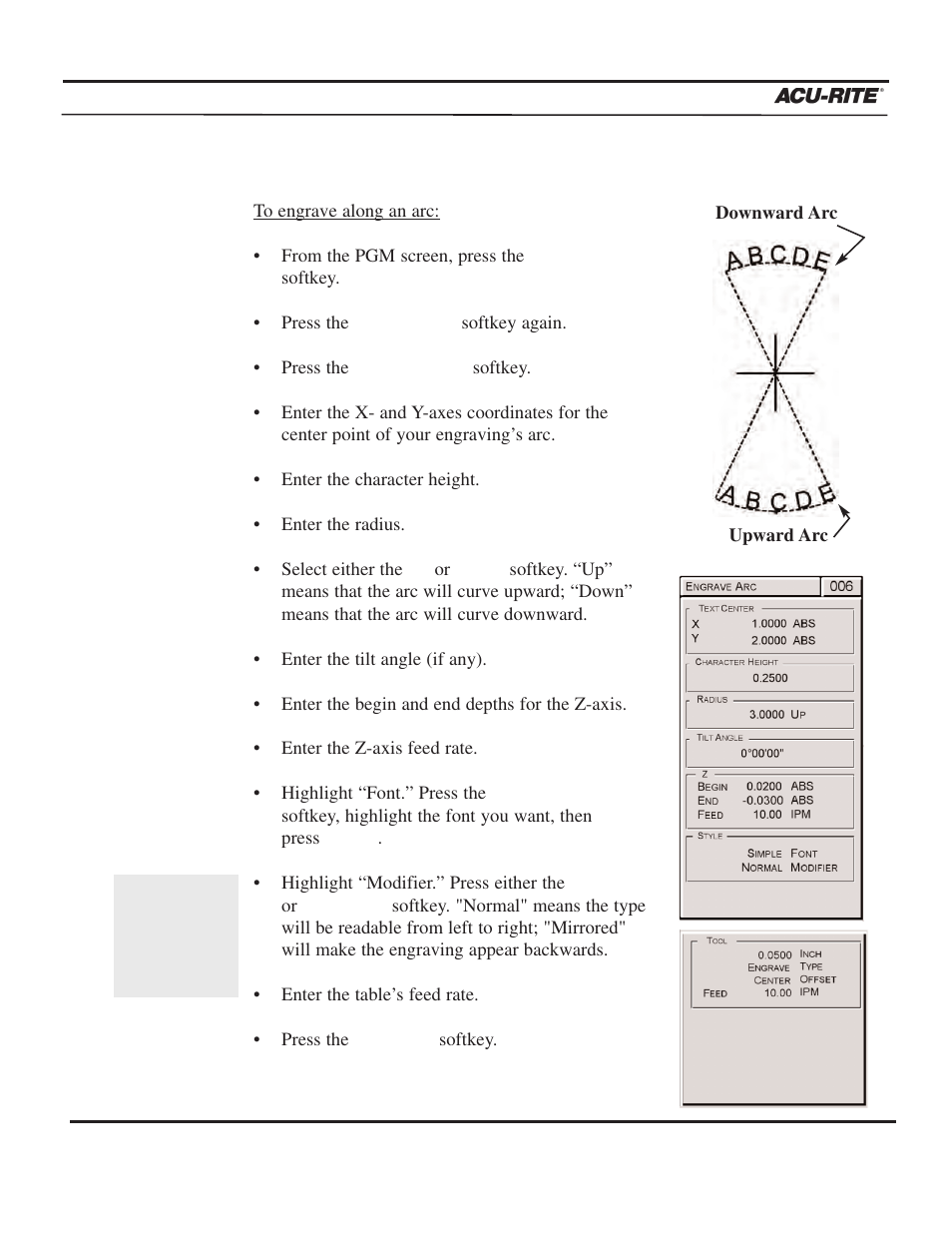 Program steps, Operation manual | ACU-RITE MILLPWR 3 Axes User Manual | Page 143 / 241