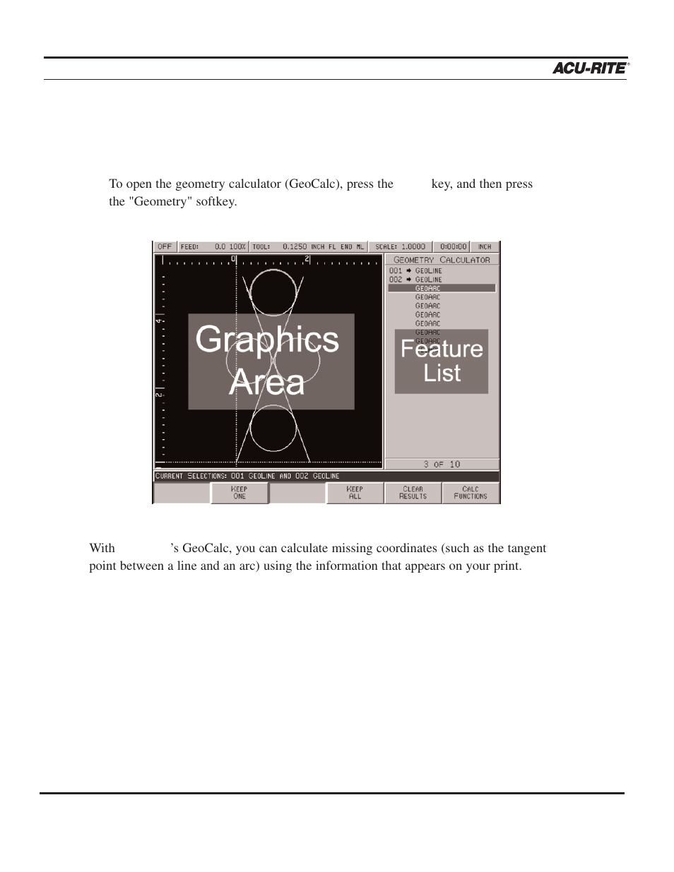 Calculator | ACU-RITE MILLPWR 3 Axes User Manual | Page 166 / 241