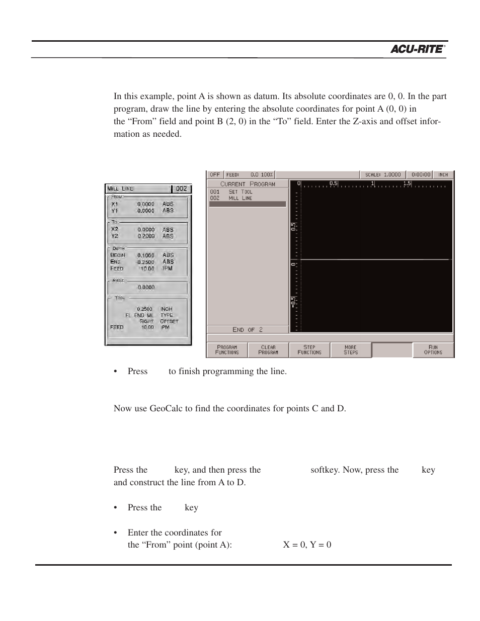 Calculator, Operation manual | ACU-RITE MILLPWR 3 Axes User Manual | Page 173 / 241