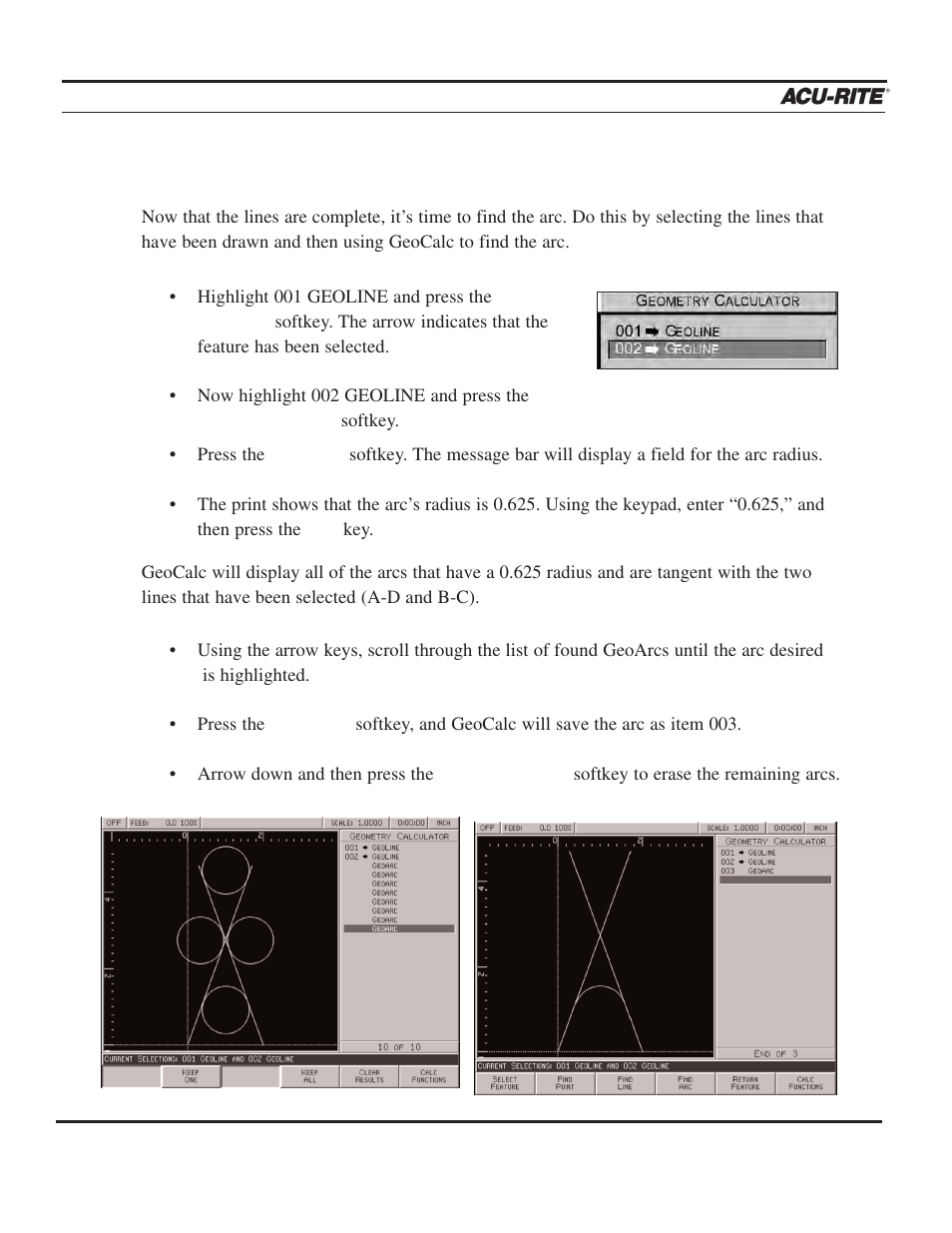 Calculator, Operation manual | ACU-RITE MILLPWR 3 Axes User Manual | Page 176 / 241