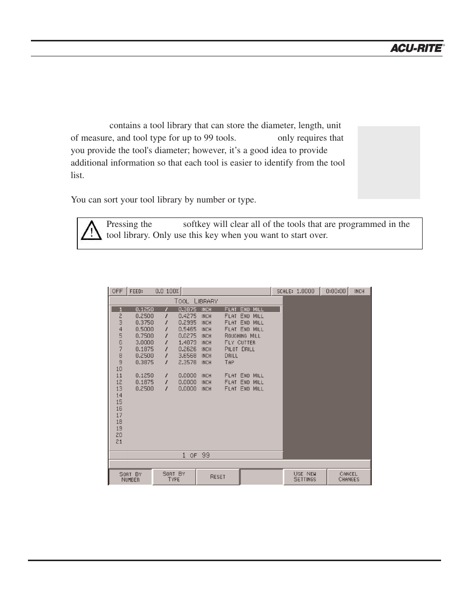 Setup | ACU-RITE MILLPWR 3 Axes User Manual | Page 182 / 241