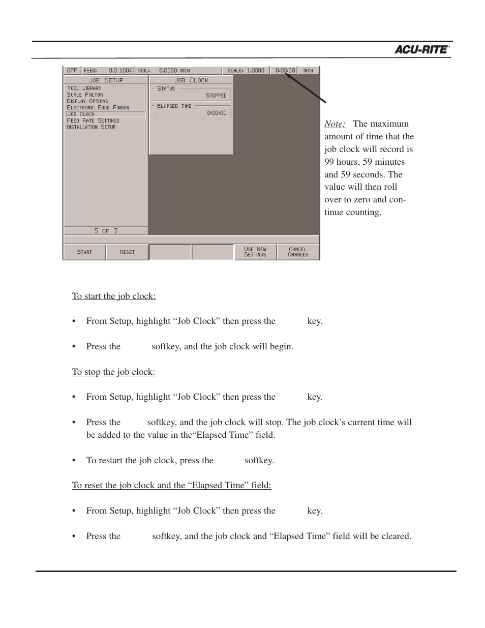 Setup, Operation manual | ACU-RITE MILLPWR 3 Axes User Manual | Page 195 / 241