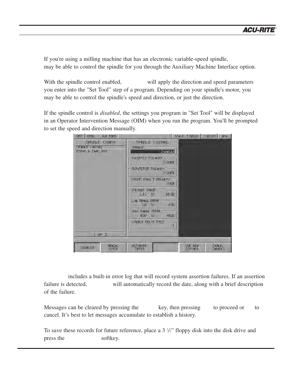 Setup, Operation manual | ACU-RITE MILLPWR 3 Axes User Manual | Page 204 / 241