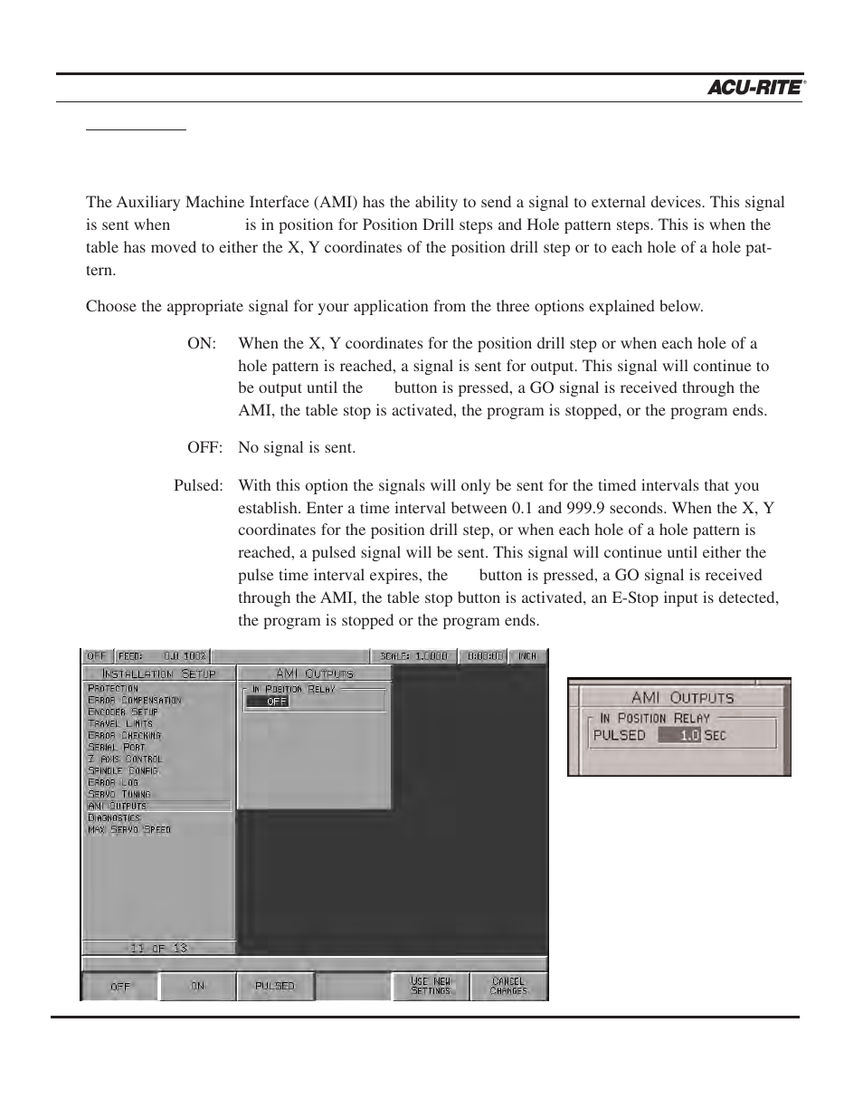 Setup | ACU-RITE MILLPWR 3 Axes User Manual | Page 208 / 241