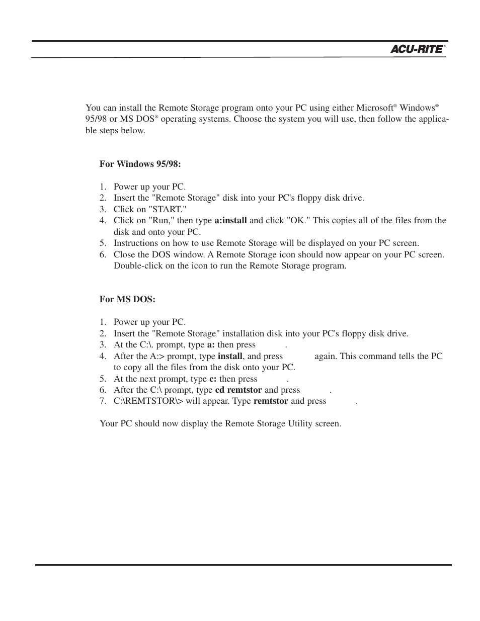 Remote storage | ACU-RITE MILLPWR 3 Axes User Manual | Page 222 / 241