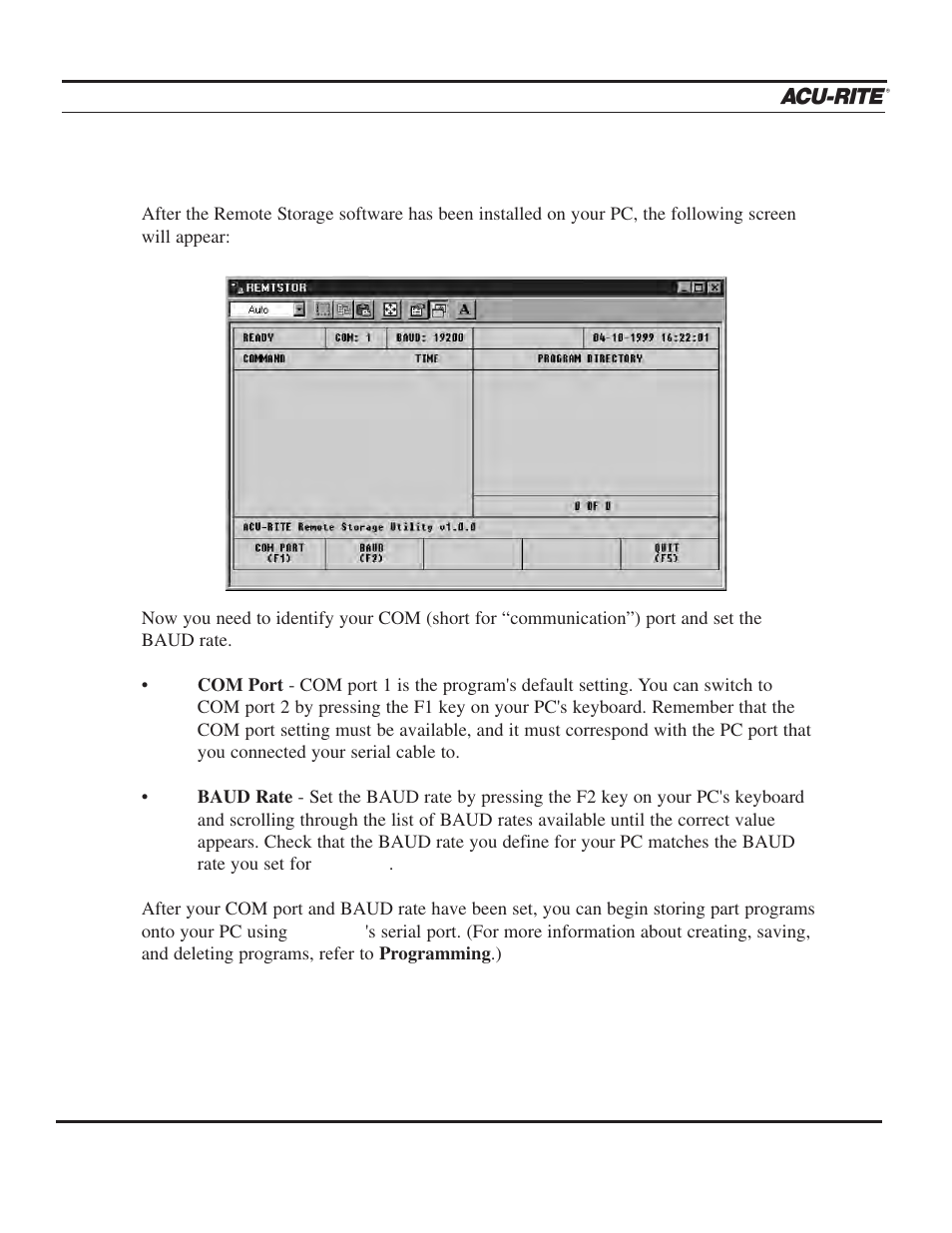 Remote storage | ACU-RITE MILLPWR 3 Axes User Manual | Page 223 / 241