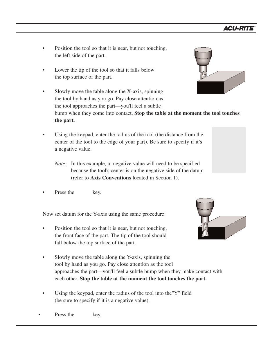 ACU-RITE MILLPWR 3 Axes User Manual | Page 33 / 241