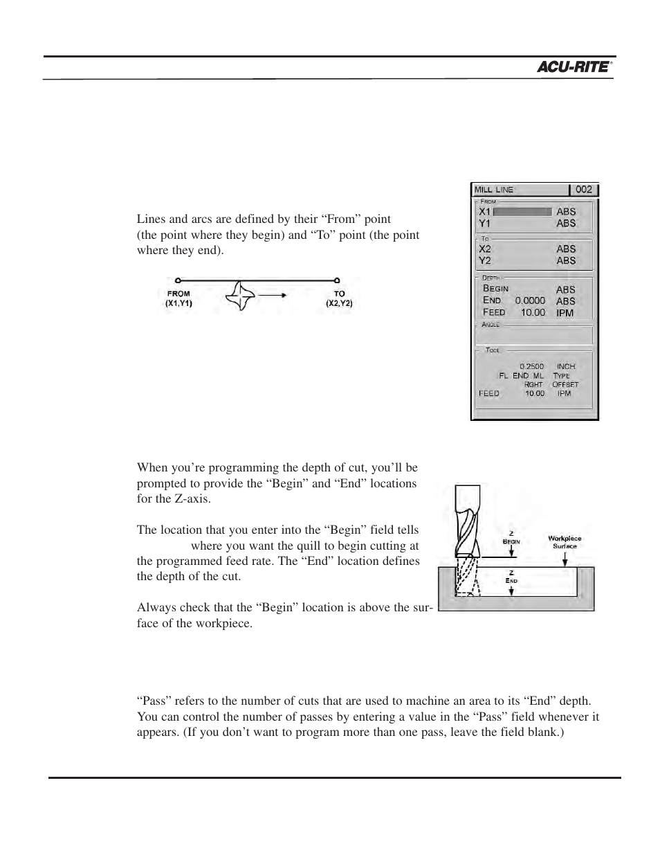 Programming | ACU-RITE MILLPWR 3 Axes User Manual | Page 37 / 241