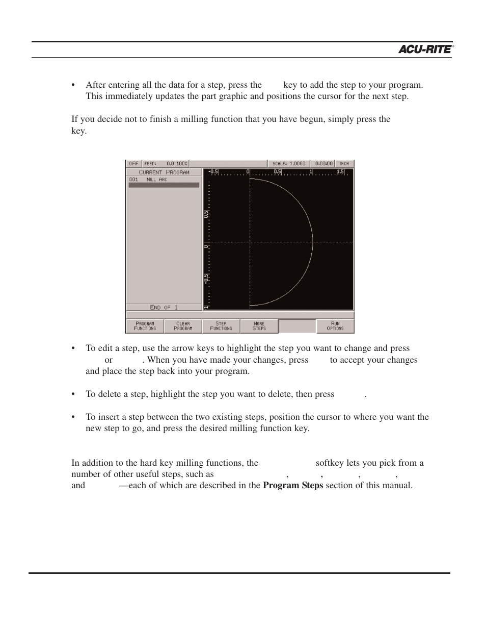 Programming, Operation manual | ACU-RITE MILLPWR 3 Axes User Manual | Page 42 / 241