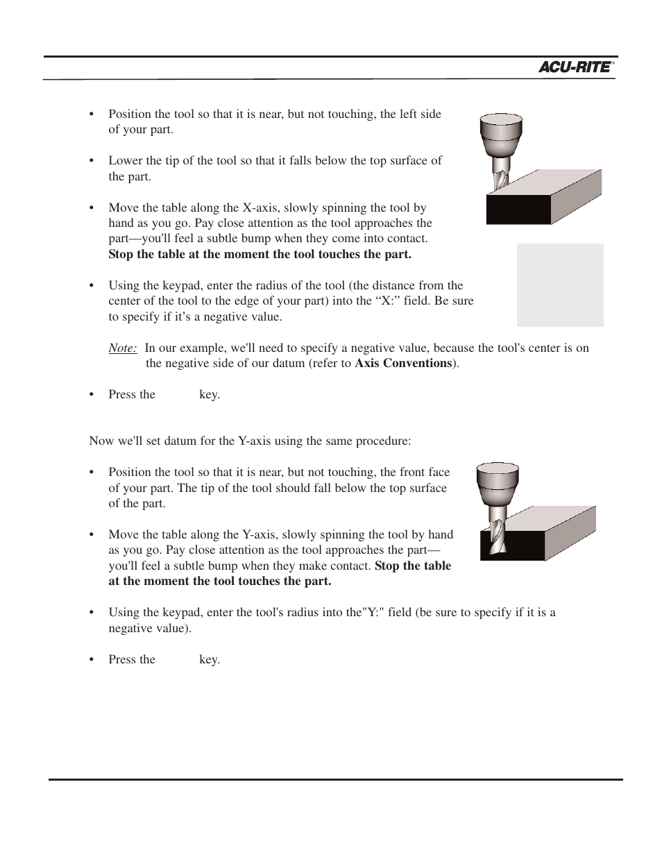 Programming | ACU-RITE MILLPWR 3 Axes User Manual | Page 47 / 241