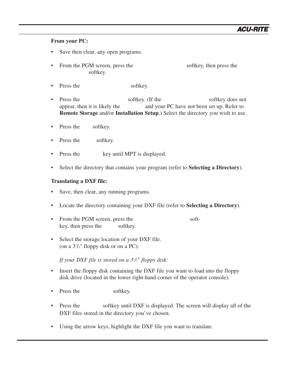 Programming, Operation manual | ACU-RITE MILLPWR 3 Axes User Manual | Page 64 / 241