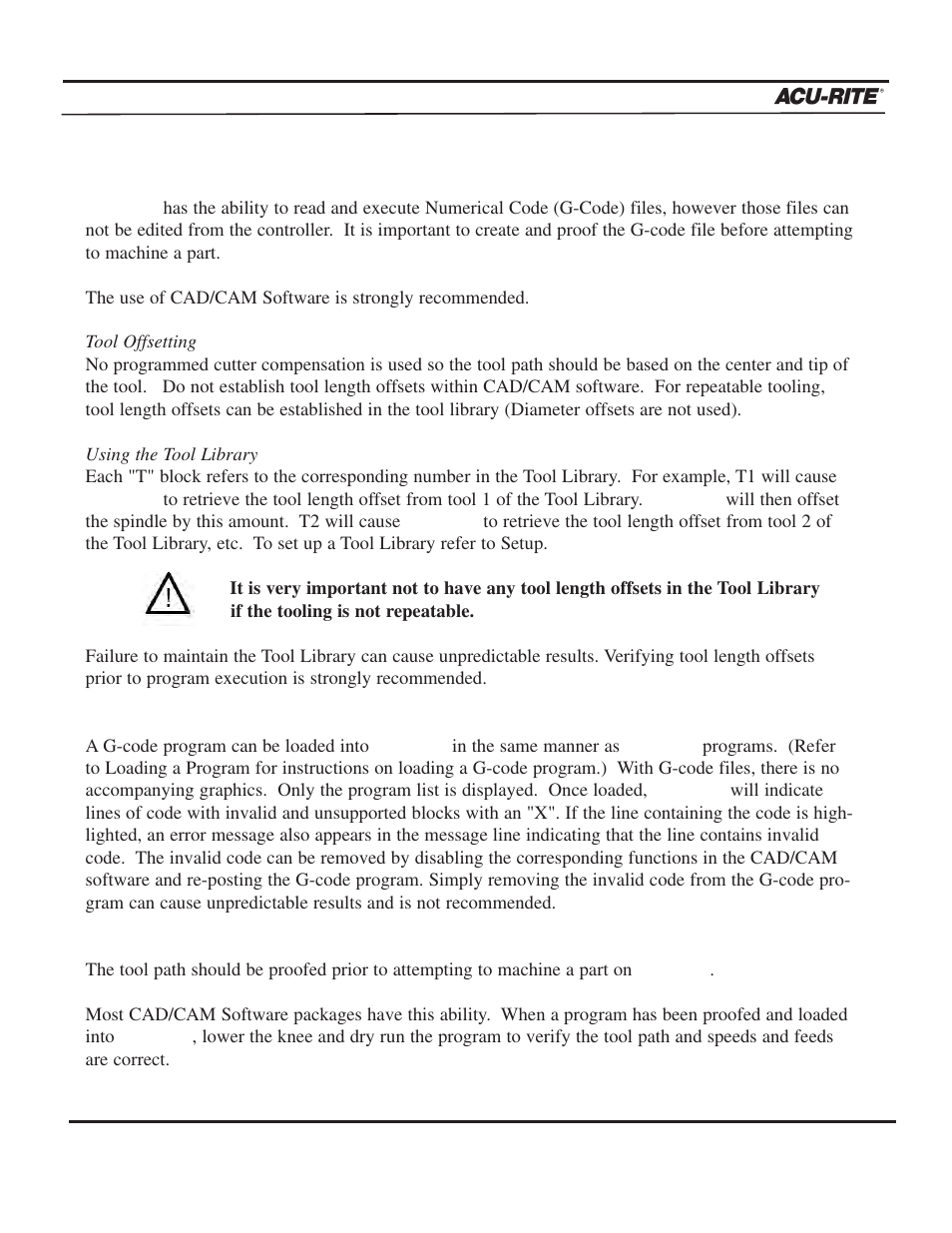 Programming, Operation manual | ACU-RITE MILLPWR 3 Axes User Manual | Page 67 / 241