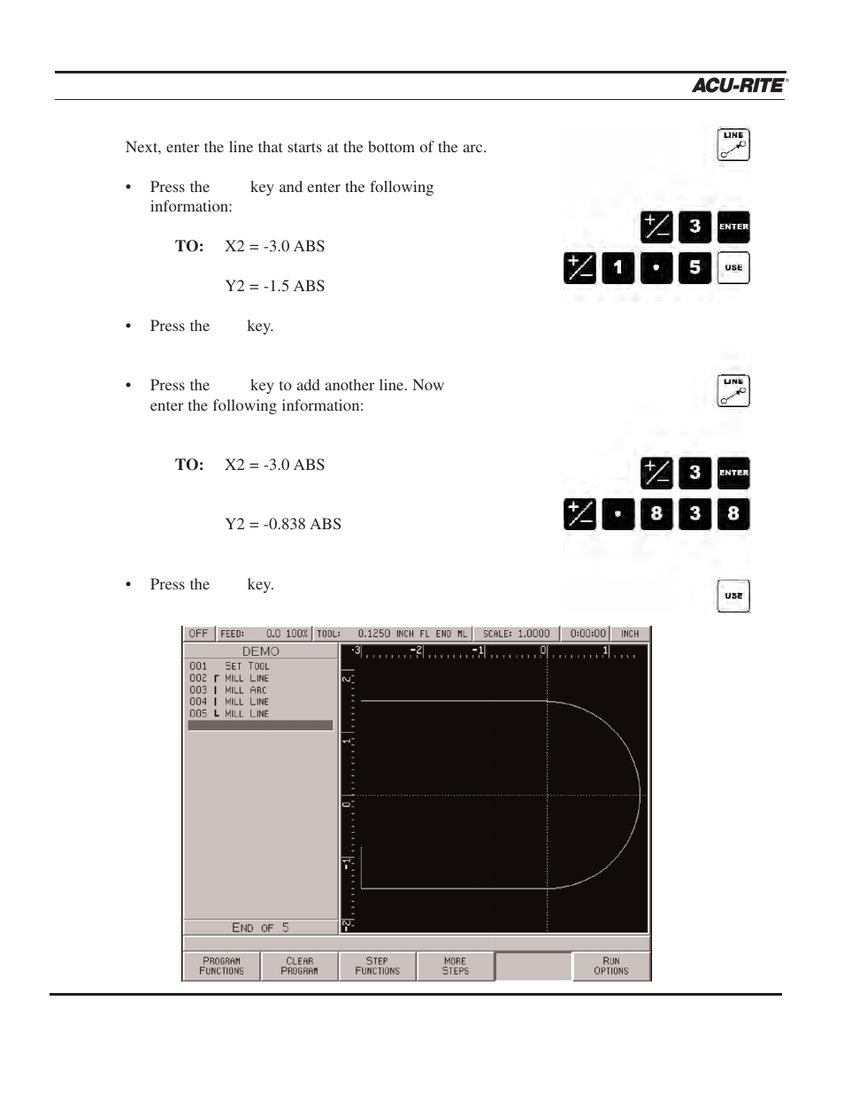 Demonstration | ACU-RITE MILLPWR 3 Axes User Manual | Page 84 / 241