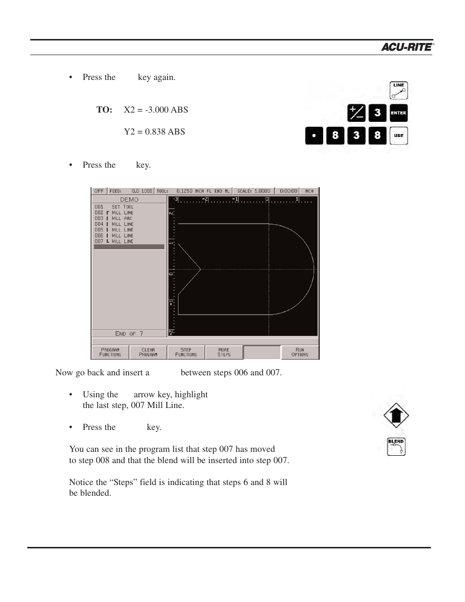 Demonstration | ACU-RITE MILLPWR 3 Axes User Manual | Page 86 / 241