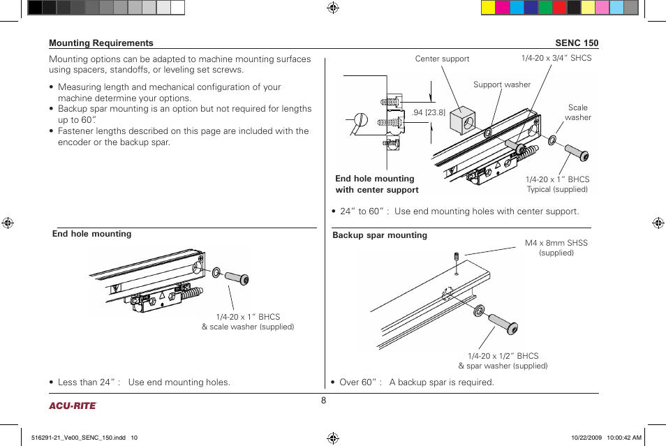 ACU-RITE SENC 150 User Manual | Page 10 / 24