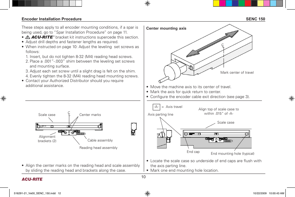 ACU-RITE SENC 150 User Manual | Page 12 / 24