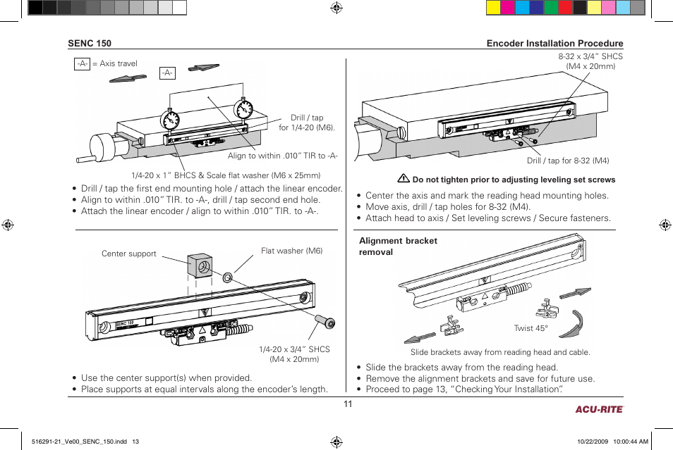 ACU-RITE SENC 150 User Manual | Page 13 / 24