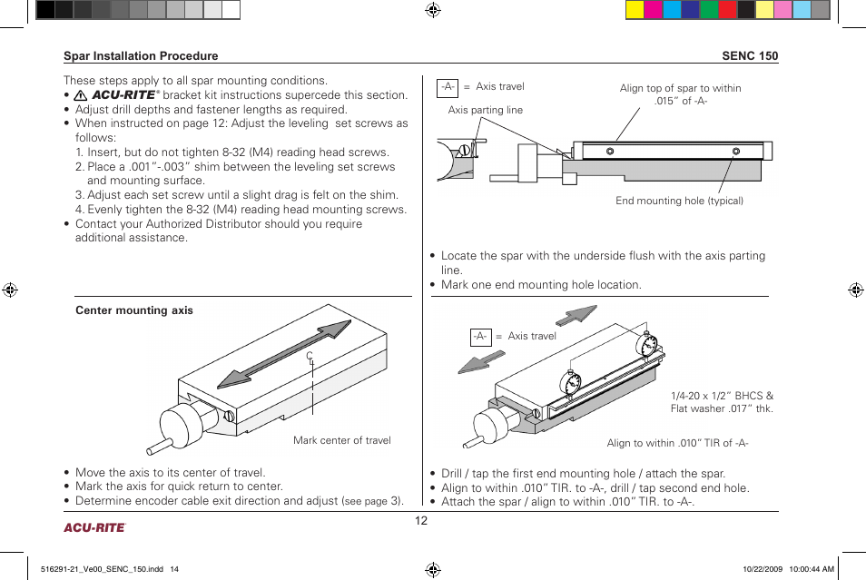 ACU-RITE SENC 150 User Manual | Page 14 / 24